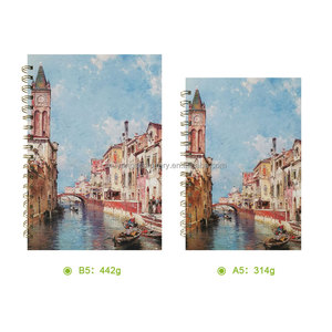 Coda d'oro rilegatura a spirale Custom Tomoe carta fiume Art Sketchbook con pagine bianche a righe A5/A6/A7 taglie pianificatori diario taccuino - Product Image 2