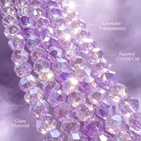 Perles en verre de cristal facettées de 8 mm en gros d'usine, en vrac, pour la fabrication de bijoux DIY, accessoires pour bracelets et colliers, en boîte
