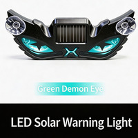KEBOSIED Lumières décoratives solaires LED de haute qualité pour voiture, lumière ambiante intérieure de voiture effet œil de démon