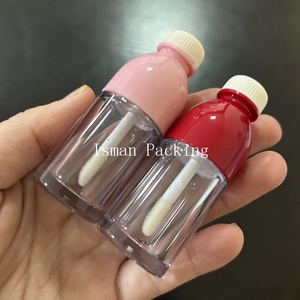 ISMAN Botol Minuman Lucu Bentuk Botol Coke Tabung <span class=keywords><strong>Lip</strong></span> <span class=keywords><strong>Gloss</strong></span> Pink Merah Bentuk Soda Wadah Kosong Harga Pabrik Grosir Terbaik - Product Image 3