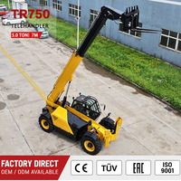 Chariot télescopique tout-terrain pour la pose de tuyaux et de garde-corps, chariot télescopique 5k à vendre pour les travaux de réparation routière