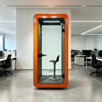 Cabine de travail insonorisée modulaire Gen3, cabine de bureau moderne en aluminium pour réunions à domicile, hôtel et appartement