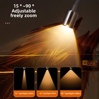 Mini foco LED Yee para pecera sudamericana, pequeña Luz de abrazadera impermeable para decoraciones de acuario