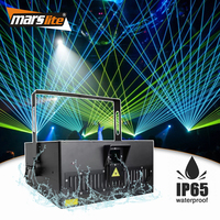 Wasserdichtes Laserlicht IP65 10W 30W RGB Sky Laser Show ILDA System DJ-Ausrüstung Animations-Projektor 10 Watt Outdoor-Laserlicht