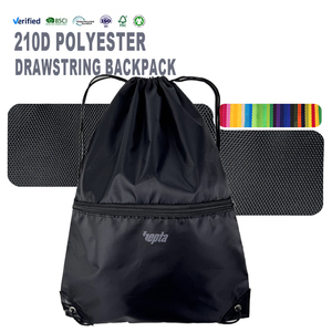 Customized Logo High Quality Sports Fitness Travel <strong>Waterproof</strong> Backpack Cheap 210d Polyester <strong>Drawstring</strong> <strong>Bag</strong> - Product Image 1