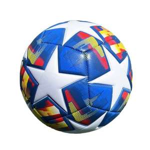 Ballon de football officiel de taille 5 personnalisé de haute qualité, football d'entraînement en cuir cousu à la machine - Product Image 6