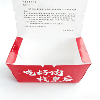 Cajas Elegantes para Hamburguesas con Tapa Abatible, Autoarmables, de Cartón de Grado Alimenticio, con Impresión Flexográfica, Desechables, Color Personalizado