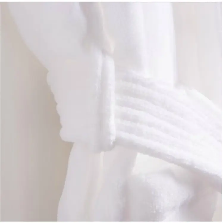 Personnalisé 100% Coton Velours tissu Peignoir de luxe Hôtel broderie logo
