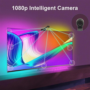 Bande lumineuse arrière pour téléviseur <span class=keywords><strong>Ambilight</strong></span>, synchronisation avec l'écran, 4K 60Hz, capteur AR, éclairage ambiant pour téléviseurs de 55 à 75 pouces, contrôle par application - Product Image 4