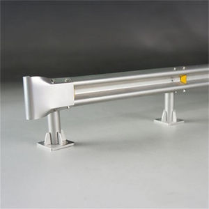 Barrière de sécurité routière PiPe W Beam Guardrail 4130 mm 2,5 mm en acier Q235 galvanisé à chaud certifiée EN 1317 H1W2 - Product Image 2