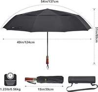 Vente en gros bon marché Voyage personnalisé 3-parapluie pliable minimaliste en polyester revêtement UV pliable avec un design minimaliste