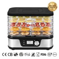 Déshydrateur alimentaire électrique numérique à 5 niveaux personnalisable OEM/ODM avec plateaux empilables pour sécher la viande, les légumes et les collations maison