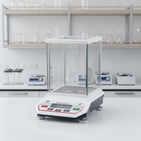 Balance analytique numérique de laboratoire haute précision, lecture 0,001g, pare-brise en verre, interface RS232, 100g à 500g