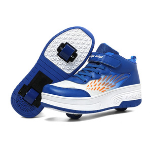 Schoenen met wielen, rolschoenen, voor meisjes, schoenen met wieltjes voor kinderen, sportschoenen met wielen, met dubbele rij wielen, B-39