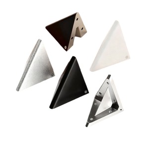 Support d'étagère triangulaire en alliage de zinc, fixation murale, accessoire de quincaillerie - Product Image 1