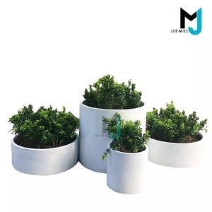 Pots à fleurs ronds modernes <span class=keywords><strong>en</strong></span> fibre de verre pour l'extérieur, <span class=keywords><strong>entrée</strong></span> de <span class=keywords><strong>porte</strong></span>, balcon, plantation de fleurs, <span class=keywords><strong>pot</strong></span> <span class=keywords><strong>en</strong></span> corten personnalisé - Product Image 6