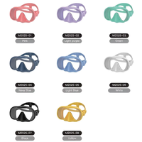 Set Snorkel Dua Bagian Terbaru M2025S+S14: Masker Selam Silikon dengan Lensa Kaca Temper Anti-Kabut + Snorkel Basah Lipat