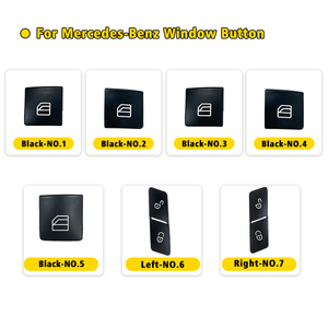 ฝาครอบปุ่มสวิตช์กระจกคนขับสำหรับรถยนต์เมอร์เซเดส-เบนซ์ รุ่น A, B, E, G, GLS, GL, GLE, GLK, CLS, E Coupe, GLA Class, W204, W212, W207, W176, W246, X204 - Product Image 3
