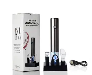 2024 China Golden Supplier Multi-functional Rechargeable Electric Wine Opener Women Set with Holder