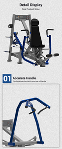 Presse pectorale verticale professionnelle en acier à charge libre avec fonctions de sécurité – Machine de traction puissante pour salle de sport - Product Image 3