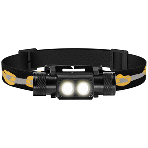 Lampe frontale de camping multicolore rechargeable Type-C, lampe frontale de course - Product Image 1