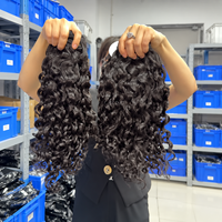 Extensions de cheveux 100% naturels, bouclés style Caraïbes, bruts, provenant du Cambodge, doux et bouclés