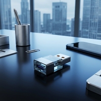 Adaptateur OTG 3.0 Type-C pour USB-C, adaptateur transparent pour smartphones et tablettes, permettant le transfert de données USB 3.0, clés USB