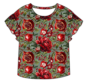 Nouveauté : Haut à manches bouffantes pour fillettes, motif fruits estival <span class=keywords><strong>amusant</strong></span>, vêtements décontracté<span class=keywords><strong>s</strong></span> élégants pour enfants, motif personnalisé, t-shirt pour bébé fille - Product Image 2