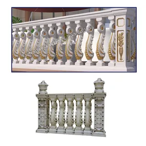 Consegna veloce stampi per balaustre in calcestruzzo stampi per balaustre pali per recinzione riutilizzabili ringhiera balister barriera vaso pilastro balcone paletto