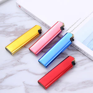 Mini briquets à gaz électroniques jetables avec logo personnalisé gratuit et briquets métalliques en silex bon marché - Product Image 5