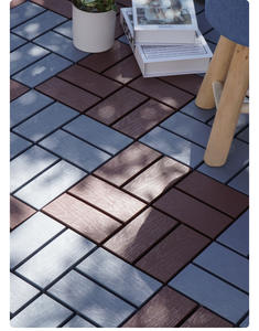 Azulejos de cubierta resistentes a la decoloración, suelo de cubierta de balcón entrelazado de plástico impermeable para exteriores - Product Image 2