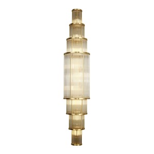 Lámpara de Pared de Cristal de Estilo Moderno y Lujoso, Personalizada en Cobre, para Vestíbulo de Hotel, Villa, Sala de Estar, Oficina de Ventas - Product Image 6