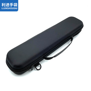 Sac de rangement étanche noir en EVA antichoc pour cannes à pêche, accessoires et outils de pêche - Product Image 3