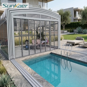 Copertura per Piscina Retrattile Automatica Eco-Friendly dal Design Moderno con Telecomando per Ville, Appartamenti, Sale e Parchi - Product Image 2