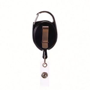 Customized Wholesale UV Printing Logo Retractable Badge Reel Holder with ABS and <b>Metal</b> <b>Material</b> Name Card Holder Keychain - Product Image 6