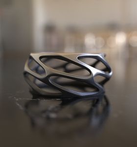 Anillo Brutal para Hombre, Diseño Paramétrico, Hecho a Mano, Plateado, Minimalista, Moderno, de Alta Calidad, Anillo de Boda - Product Image 3