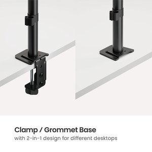 Nền Kinh Tế Thép Văn Phòng Màn Hình Vesa Bàn Núi Đứng Có Khớp Có Thể Điều Chỉnh Màu Đen Màn Hình Duy Nhất Cánh Tay Cho 17 "-32" Màn Hình Máy Tính - Product Image 3