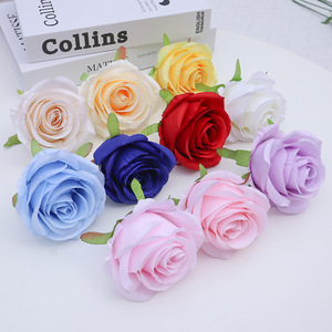 Nuevas Cabezas de Rosa Artificiales de 9 cm, Flores Decorativas para Comercio Electrónico, Bodas, Paredes de Flores y Guirnaldas - Product Image 1