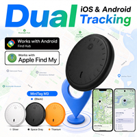 Traceur de cartes pour portefeuille iOS et Android, compatible avec Localiser (Find My) pour les navetteurs, mini-étiquette GPS pour collier de chat, dispositif de suivi de taille pièce de monnaie