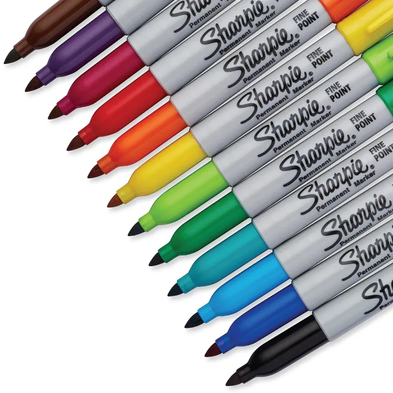 21 रंग वैकल्पिक 1pcs Sharpie 31993 पर्यावरण के अनुकूल ठीक बिंदु 1MM स्थायी कला मार्कर पेन धूल-नि: शुल्क मार्कर/