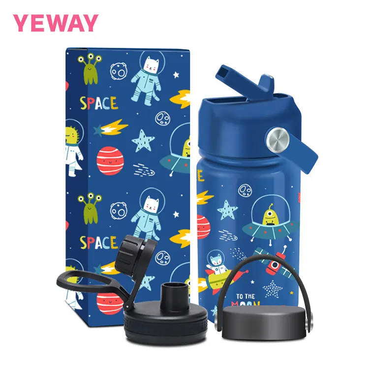 Botellas Botellas De Agua Wasserflaschen Botella De Agua Acero Onoxidabele Bpa-Vrije Babywaterfles Met Sipper Stro