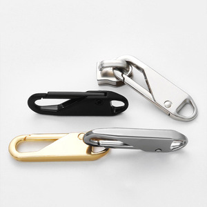 SAS Zipper Supplier Extraíble Portable Zip Pull Oro Plata Negro Desmontable Zipper Head Slider <span class=keywords><strong>Puller</strong></span> - Product Image 3