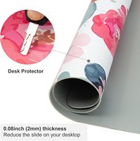 Tapis de bureau promotionnel en cuir personnalisable, imperméable, imprimé UV - Style tendance, design créatif, ne se décolore pas, taille XXL