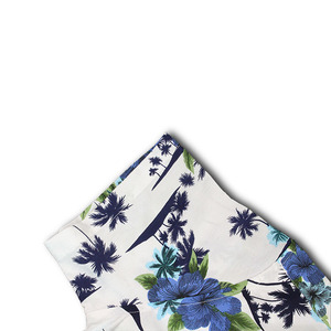 Suministro de fábrica de los hombres de algodón estilo tropical palm de manga corta impresas de manga corta camisa hawaiana - Product Image 6