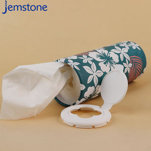Tube de mouchoirs en papier doux cylindrique rond écologique avec couvercle en plastique, emballage pour boîte de mouchoirs de voiture – Vente chaude - Product Image 1