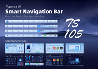 Autoradio universel Android 14 TS105 4G avec amplificateur et écran 2K |   4G LTE/WiFi/BT 5.0 GPS/GLONASS/BeiDou