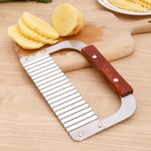 Couteau de cuisine 2026, lame en acier inoxydable, coupe-légumes, coupe-pommes de terre ondulé, couteau ondulé, hachoir ondulé - Product Image 4