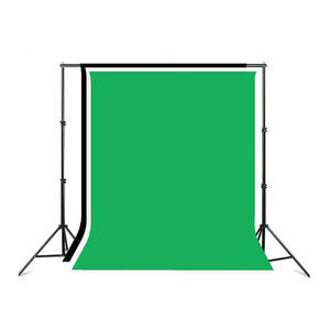 Kit de support de <span class=keywords><strong>fond</strong></span> de scène en mousseline multicolore 2x3M <span class=keywords><strong>pour</strong></span> <span class=keywords><strong>studio</strong></span> <span class=keywords><strong>photo</strong></span> avec accessoires verts, noirs et blancs - Product Image 2