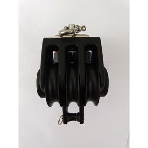 Master BP-0613F Three-Wheel Rotating Rope Clamping Ring Pulley 60mm Wheel Diameter 12mm Line Diameter <b>Marine</b> <b>Hardware</b> - Product Image 1