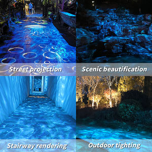 SHTX 3D Water Fluwing Effect lâmpada led cor Água Ondulação lâmpada Impermeável 400W Água Ondulado Padrão de Luz 500w <span class=keywords><strong>zoom</strong></span> projetor luz - Product Image 6